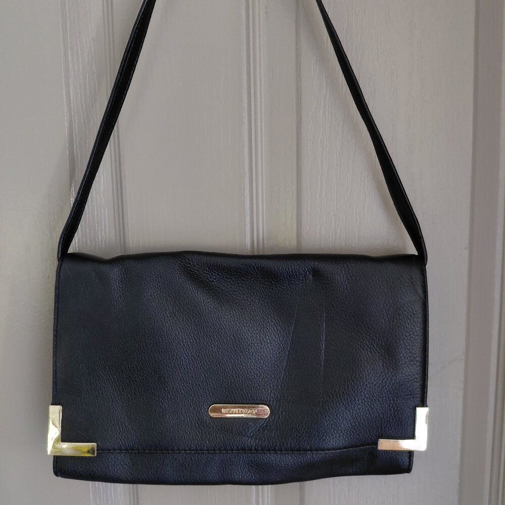 Michael Kors Black Beverly Clutch/Shoulder Bag
